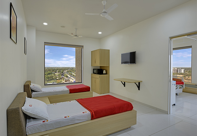 KD Suite room relative's resting area