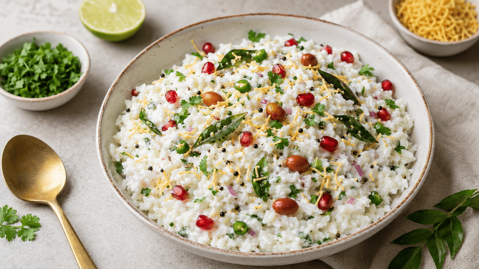 Dahi Poha :  A Light & Nourishing Meal for Any Time of Day